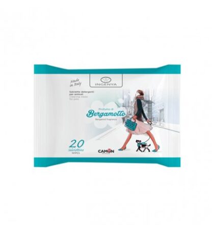 CAMON INGENYA CANE SALVIETTE PROFUMO DI BERGAMOTTO DA 20 PEZZI