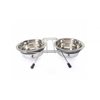 CAMON SET STAND +2 CIOTOLE SILENT CON SUPPORTO ANTISCIVOLO E ANTIRUMORE IN ACCIAIO DA 180 ML