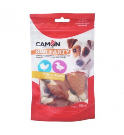 CAMON SNACK CANE BBQ PARTY BISTECCHE AL POLLO E ANATRA DA 105 GR