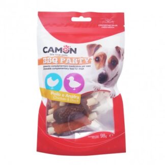 CAMON SNACK CANE BBQ PARTY COSTINE SMALL AL POLLO E ANATRA DA 98 GR