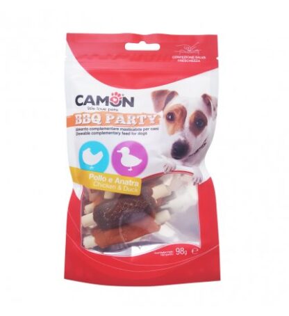 CAMON SNACK CANE BBQ PARTY COSTINE SMALL AL POLLO E ANATRA DA 98 GR