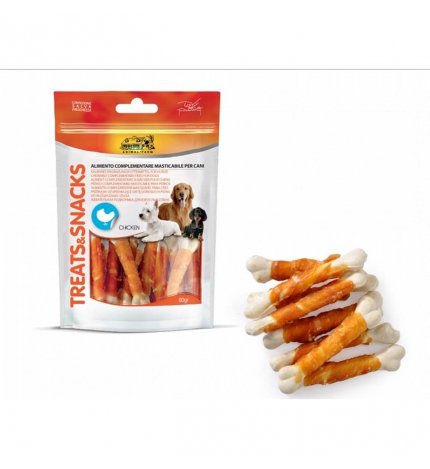 CAMON SNACK CANE OSSO CON POLLO 80 GR
