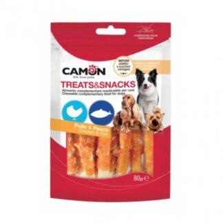 CAMON SNACK CANE TREATS POLLO E PESCE 80 GR