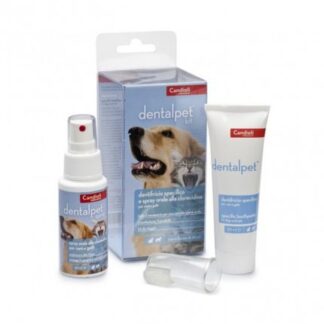 CANDIOLI CANE DENTAL PET KIT DENTIFRICIO SPECIFICO E SPRAY ORALE ALLA CLOREXIDINA TUBO E FLACONE DA 50 ML