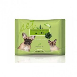 Derbe cane e gatto natural derma pet salviette aloe vera da 35 pezzi