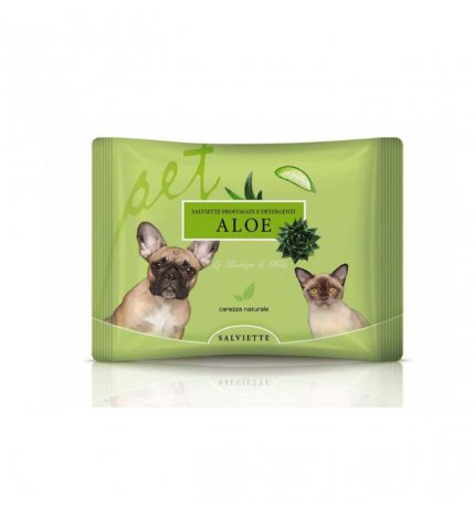 Derbe cane e gatto natural derma pet salviette aloe vera da 35 pezzi