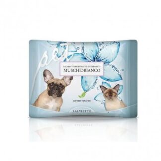 Derbe cane e gatto natural derma pet salviette muschio bianco da 35 pezzi