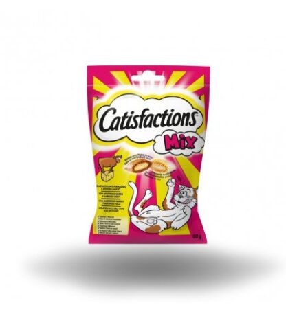 CATISFACTION GATTO MIX AL MANZO E FORMAGGIO SNACK DA 60 GR
