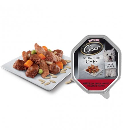 CESAR CANE CHEF AL MANZO ALLA GRIGLIA DA 150 GR