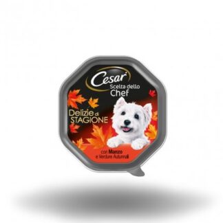 CESAR CANE CHEF AL MANZO E VERDURE AUTUNNALI DA 150 GR