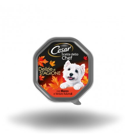 CESAR CANE CHEF AL MANZO E VERDURE AUTUNNALI DA 150 GR