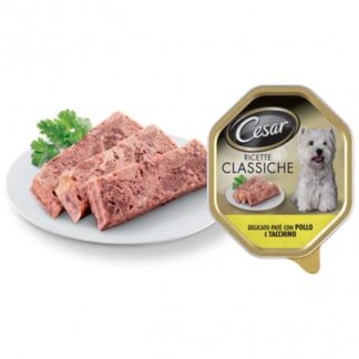 CESAR CANE CLASSIC AL POLLO E TACCHINO DA 150 GR IN VASCHETTA
