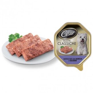 CESAR CANE CLASSIC ALL' AGNELLO E TACCHINO DA 150 GR IN VASCHETTA