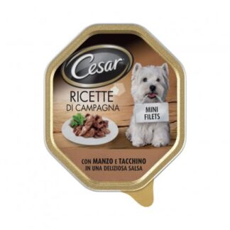 CESAR CANE RICETTE DI CAMPAGNA AL MANZO E TACCHINO DA 150 GR