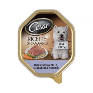 CESAR CANE RICETTE DI CAMPAGNA AL POLLO SELVAGGINA VERDURINE DA 150 GR