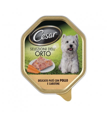 CESAR CANE SELEZIONI DELL'ORTO AL POLLO E CAROTINE DA 150 GR