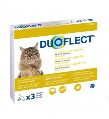 Ceva duoflect antiparassitario gatto da 1 a 5 kg spot on da 3 pipette