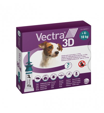 CEVA VECTRA 3D CANE 4 - 10 KG 3 PIPETTE