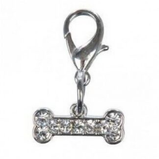 Charms metallo cromato osso