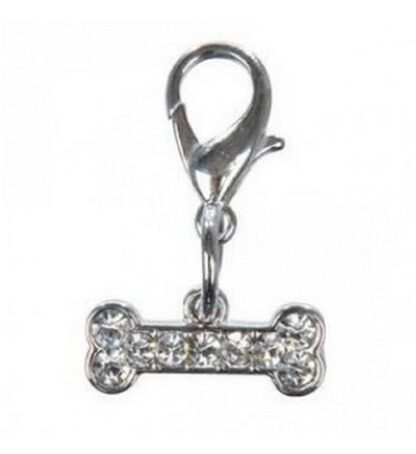 Charms metallo cromato osso