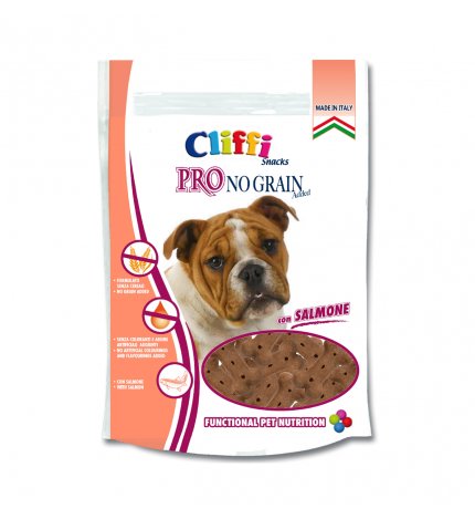 CLIFFI CANE SNACKS PRO NO GRAIN AL SALMONE DA 100 GR