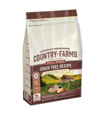 COUNTRY FARMS GRAIN FREE CANE ADULT CON TACCHINO DA 2,5 KG