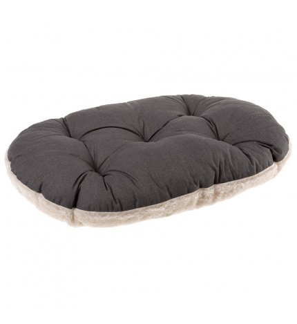 CUSCINO RELAX 100/12 CON PELO MARRONE-BEIGE