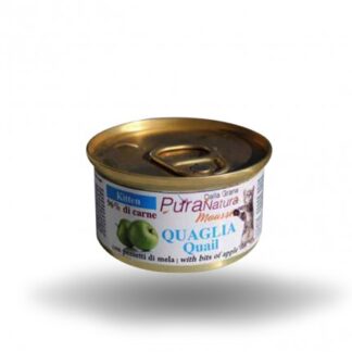 DALLA GRANA PURA NATURA GATTO KITTEN MOUSSE QUAGLIA DA 85 GR IN LATTINA