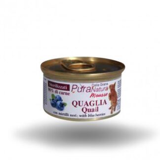 DALLA GRANA PURA NATURA GATTO STERILIZZATO MOUSSE QUAGLIA DA 85 GR IN LATTINA