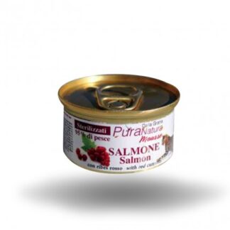 DALLA GRANA PURA NATURA GATTO STERILIZZATO MOUSSE SALMONE DA 85 GR IN LATTINA