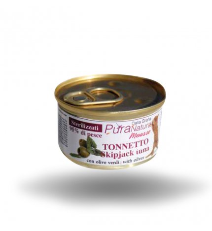 DALLA GRANA PURA NATURA GATTO STERILIZZATO MOUSSE TONNETTO DA 85 GR IN LATTINA