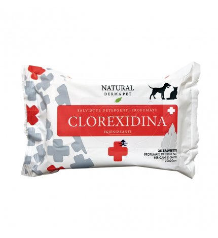 Derbe cane e gatto salviettine alla clorexidina da 35 pezzi
