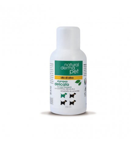 Derbe cane natural derma pet shampoo delicato olio di oliva pantenolo ed estratto di camomilla da 200 ml
