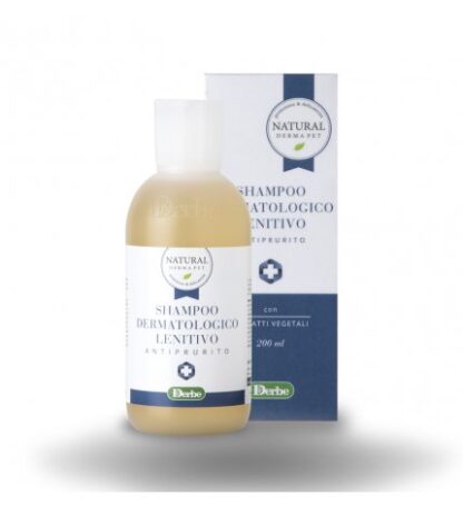 DERBE CANE NATURAL DERMA PET SHAMPOO DERMATOLOGICO LENITIVO ANTIPRURITO CON ESTRATTI VEGETALI DA 200 ML