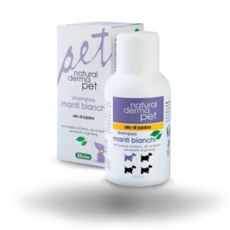 Derbe cane natural derma pet shampoo per manti bianchi da 200 ml