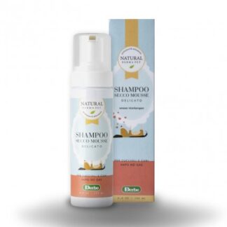 Derbe cane natural derma pet shampoo secco delicato per cani e cuccioli da 150 ml