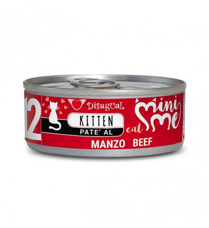 DISUGUAL GATTO KITTEN AL MANZO DA 85 GR IN LATTINA