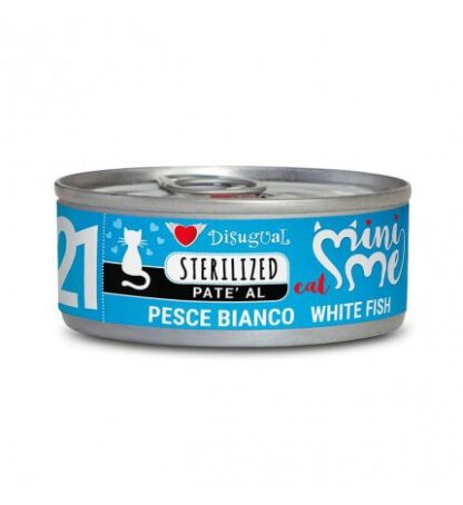 DISUGUAL GATTO PATE' STERILISED AL PESCE BIANCO DA 85 GR IN LATTINA