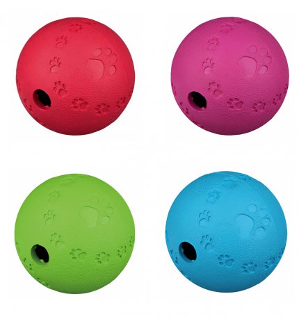 Dog activity palla snack gomma diametro 9cm colori misti