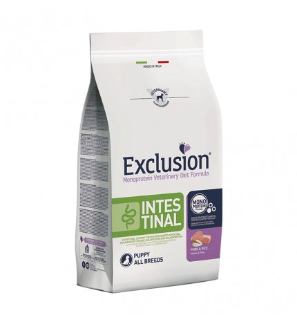 DORADO EXCLUSION CANE DIET PUPPY INTESTINAL MAIALE E RISO DA 12 KG