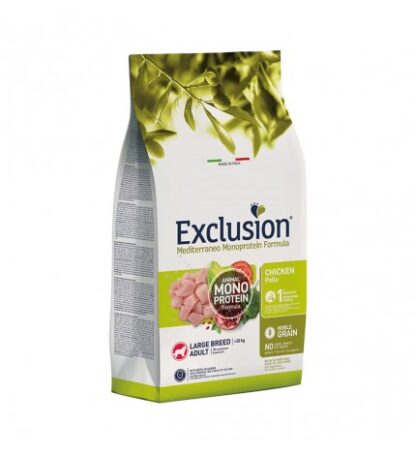 DORADO EXCLUSION CANE ADULT LARGE BREED NOBLE GRAIN MONOPROTEICO AL POLLO DA 12 KG
