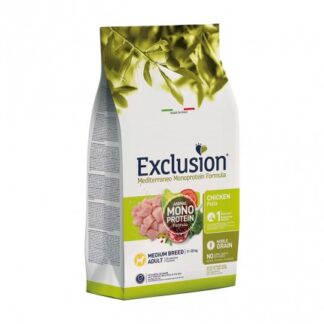 DORADO EXCLUSION CANE ADULT MEDIUM BREED NOBLE GRAIN MONOPROTEICO AL POLLO DA 3 KG