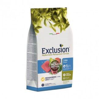 DORADO EXCLUSION CANE ADULT MEDIUM BREED NOBLE GRAIN MONOPROTEICO AL TONNO DA 3 KG