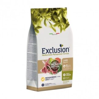 DORADO EXCLUSION CANE ADULT MEDIUM BREED NOBLE GRAIN MONOPROTEICO ALL'AGNELLO DA 3 KG