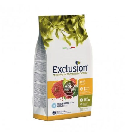 DORADO EXCLUSION CANE ADULT SMALL BREED NOBLE GRAIN MONOPROTEICO AL MANZO DA 2 KG