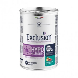 DORADO EXCLUSION CANE DIET ADULT ALL BREED HYPOALLERGENIC CERVO E PATATE DA 400 GR IN LATTINA