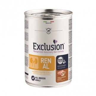 DORADO EXCLUSION CANE DIET ADULT ALL BREEDS RENAL MAIALE, SORGO E RISO DA 400 GR IN LATTINA