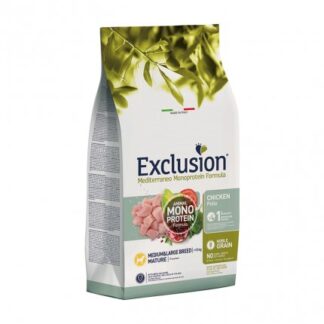DORADO EXCLUSION CANE MATURE MEDIUM BREED NOBLE GRAIN MONOPROTEICO AL POLLO DA 12 KG