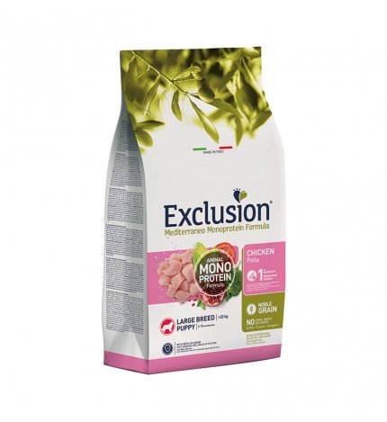 DORADO EXCLUSION CANE PUPPY LARGE BREED NOBLE GRAIN MONOPROTEICO AL POLLO DA 12 KG