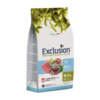 DORADO EXCLUSION CANE PUPPY LARGE BREED NOBLE GRAIN MONOPROTEICO AL TONNO DA 12 KG